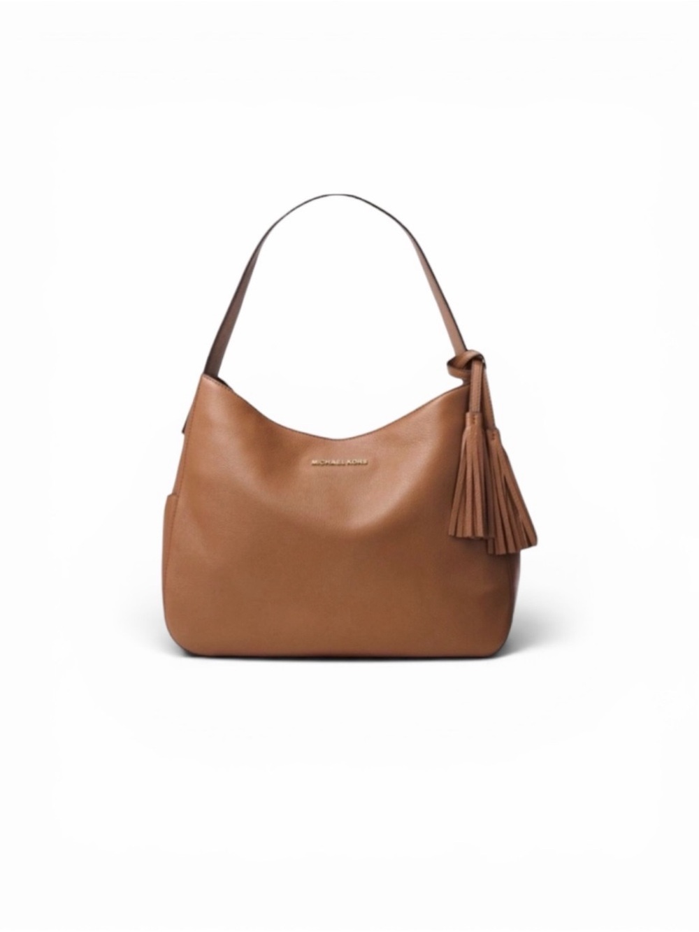 Michael Kors Ashbury classic slouchy leather camel bohemian shoulder bag purse